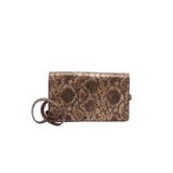 Roberto Cavalli Python Flap Bag | Coiled Snake Clasp