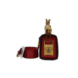 Lanvin Pencil Cat Bag | Red & Gold Printed Leather Cat Handle