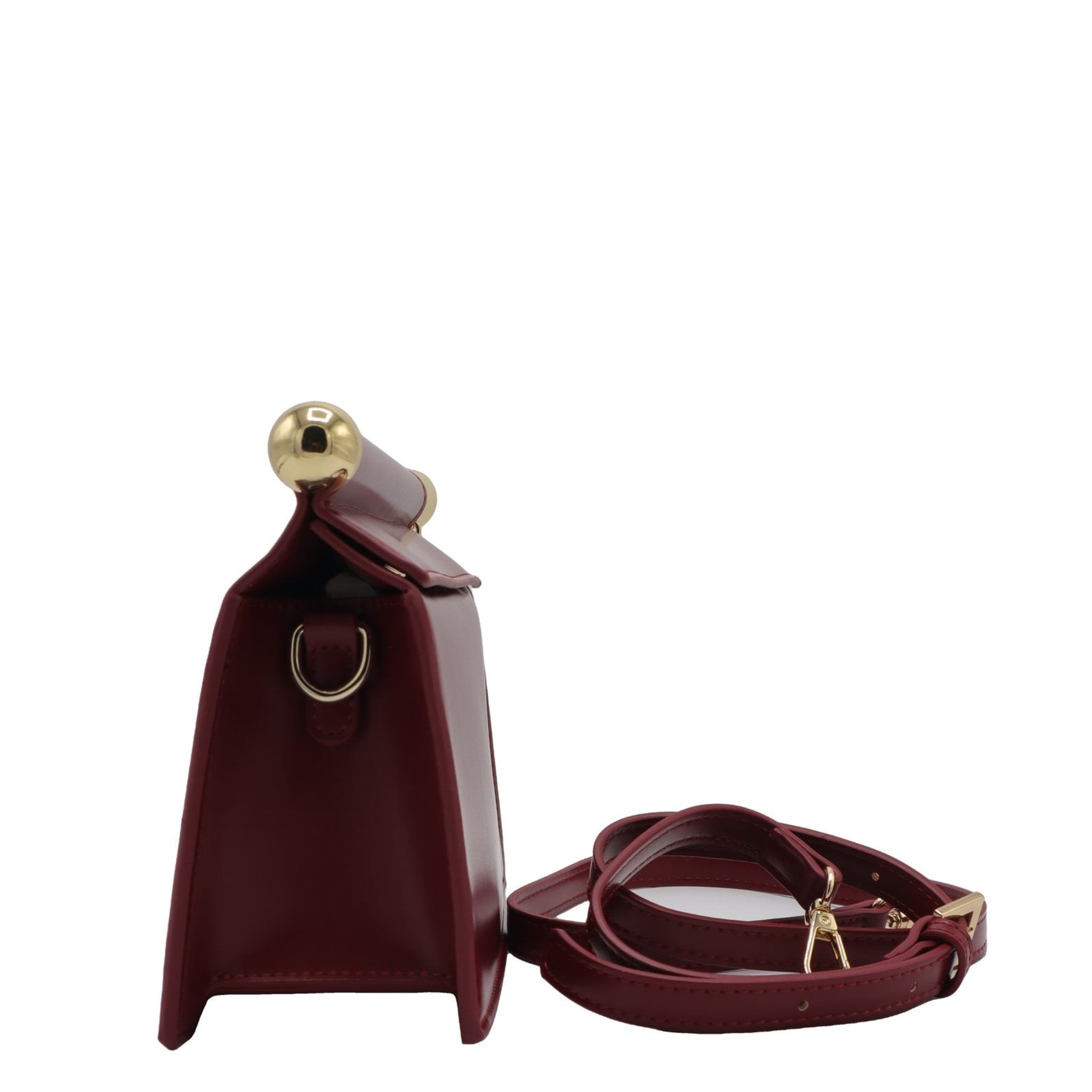 JW PEI Maze Crossbody Bag | Burgundy Vegan Leather