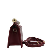 JW PEI Maze Crossbody Bag | Burgundy Vegan Leather