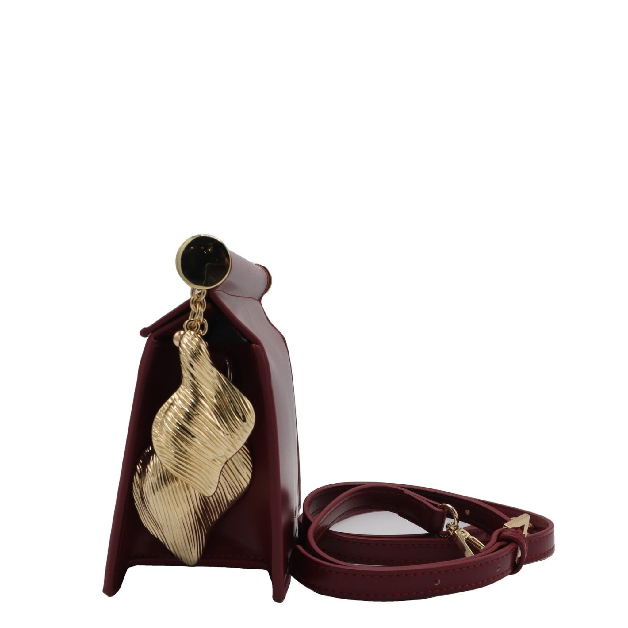 JW PEI Maze Crossbody Bag | Burgundy Vegan Leather