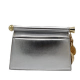 JW PEI Maze Crossbody Bag | Metallic Silver Vegan Leather