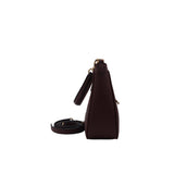 Coach Teri Shoulder Bag | Wine Red Pebble Leather