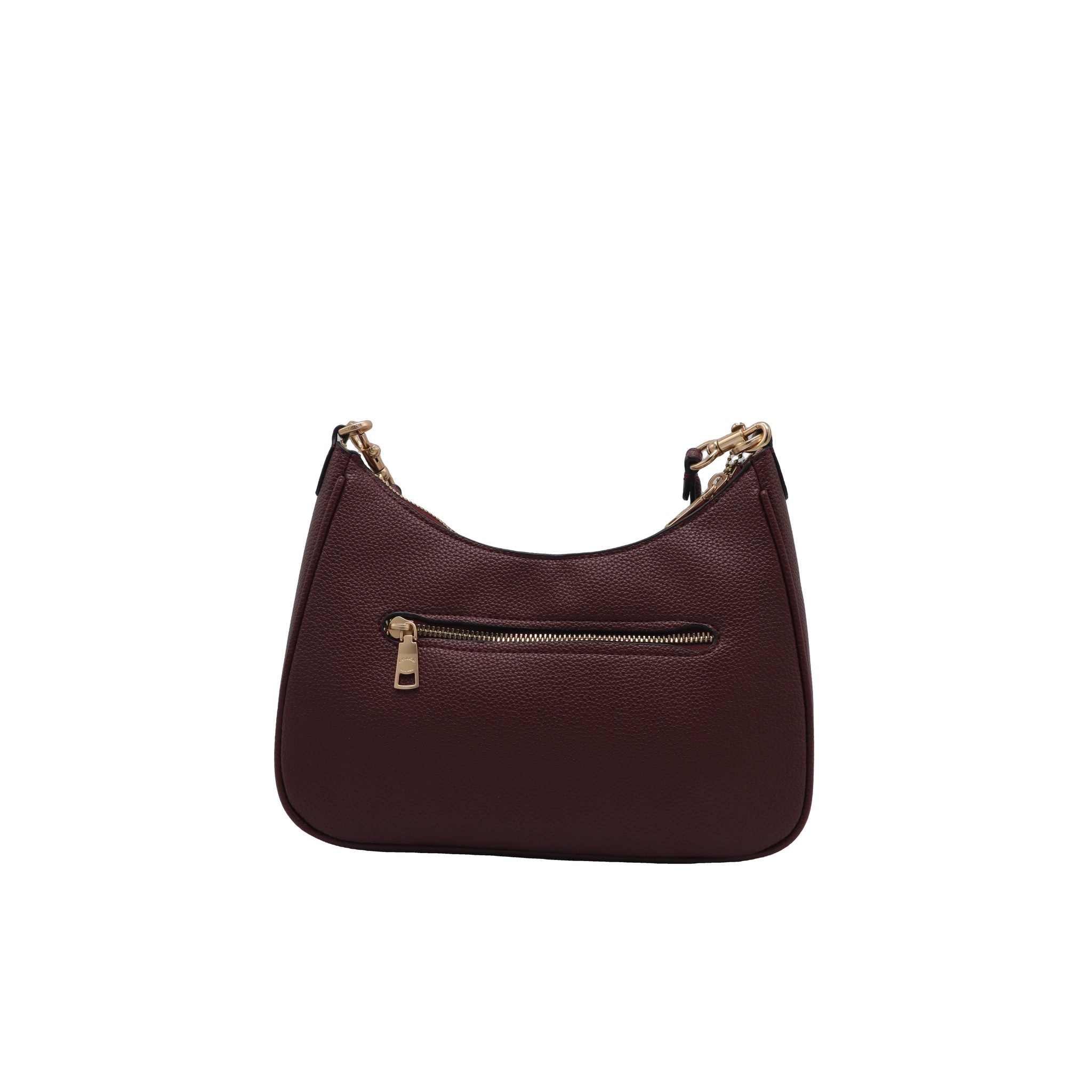 Coach Teri Shoulder Bag | Wine Red Pebble Leather