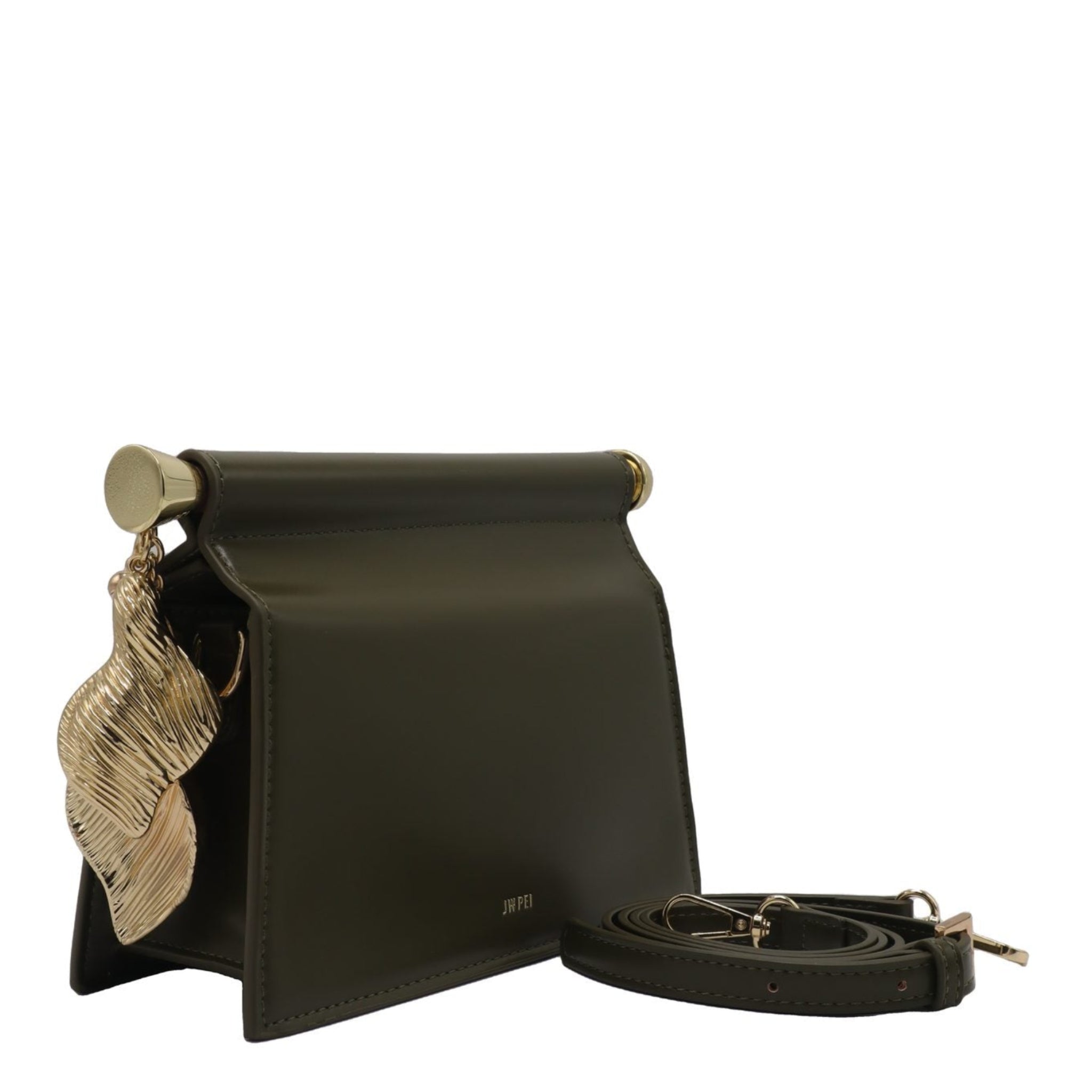 JW PEI Maze Crossbody Bag | Olive Green Vegan Leather