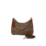 Coach Teri Shoulder Bag | Signature Canvas & Saddle Leather