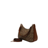Coach Teri Shoulder Bag | Signature Canvas & Saddle Leather