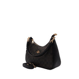 Coach Teri Shoulder Bag | Signature Canvas Brown & Black