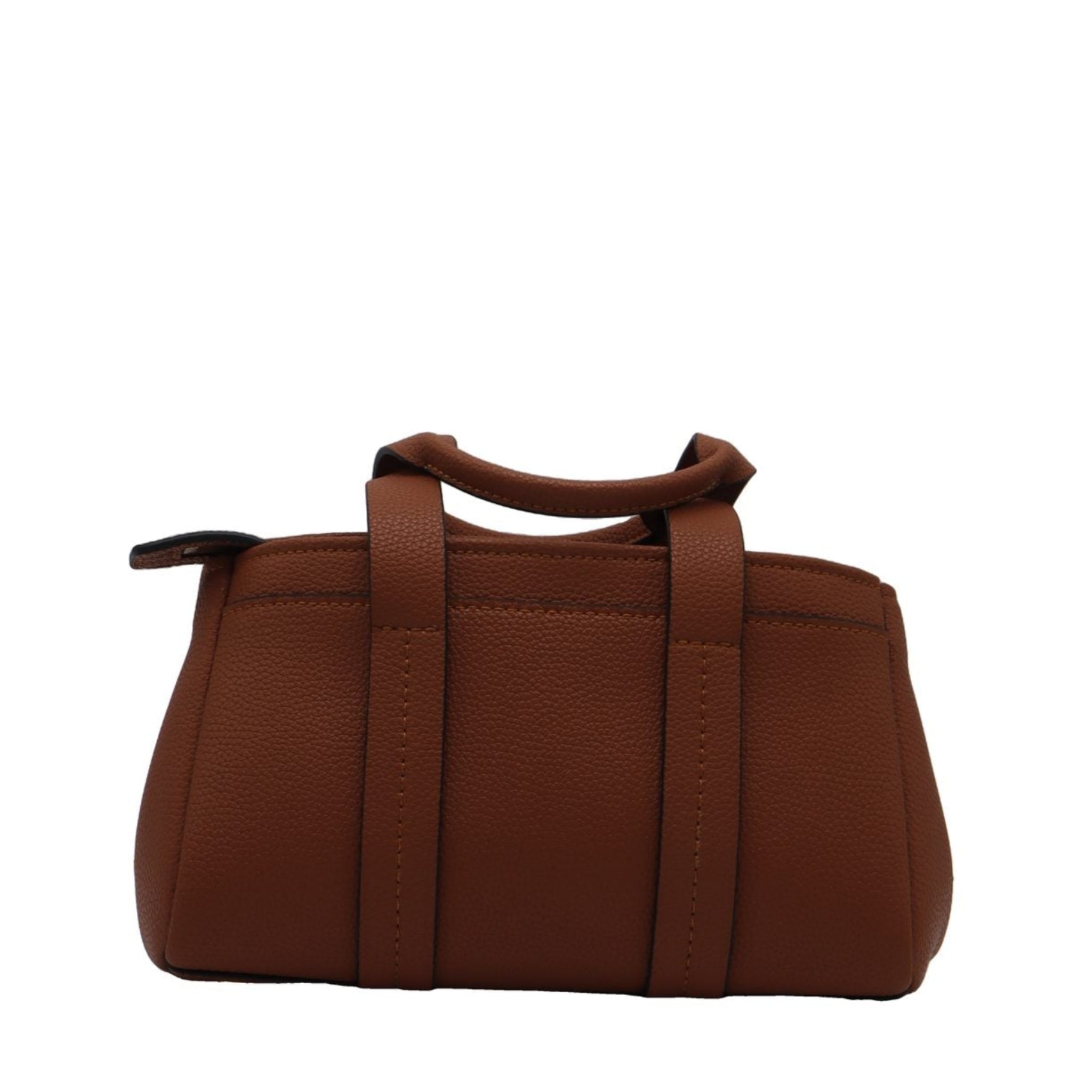 Michael Kors Luggage Satchel | Brown Pebble Leather & Charm