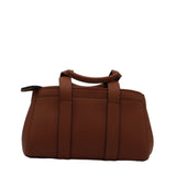 Michael Kors Luggage Satchel | Brown Pebble Leather & Charm