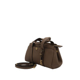 Michael Kors Taupe Satchel | Pebble Leather & Gold MK Charm