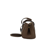 Michael Kors Taupe Satchel | Pebble Leather & Gold MK Charm