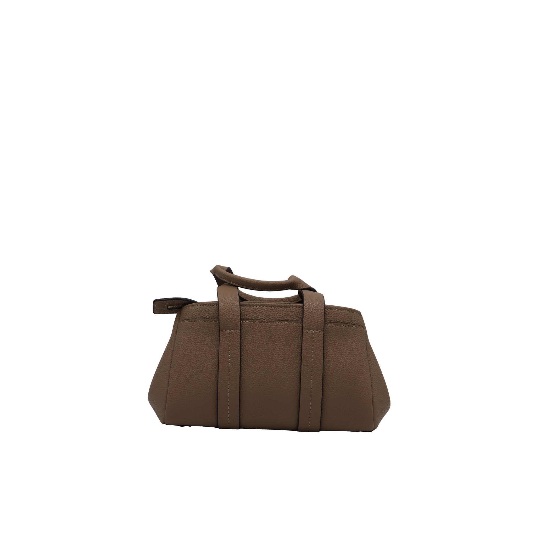 Michael Kors Taupe Satchel | Pebble Leather & Gold MK Charm
