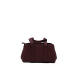 Michael Kors Wine Satchel | Burgundy Pebble Leather & Charm