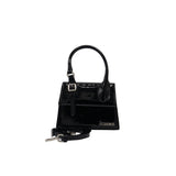 Jacquemus Le Chiquito Bag | Black Patent Leather Top Handle