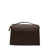 Michael Kors Greenwich Flap Bag | Brown Monogram & Leather