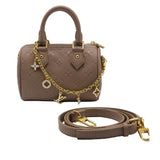 Louis Vuitton Nano Speedy | Taupe Empreinte Leather Bag