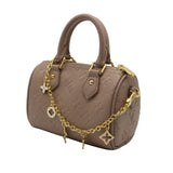 Louis Vuitton Nano Speedy | Taupe Empreinte Leather Bag