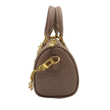 Louis Vuitton Nano Speedy | Taupe Empreinte Leather Bag