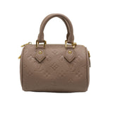 Louis Vuitton Nano Speedy | Taupe Empreinte Leather Bag