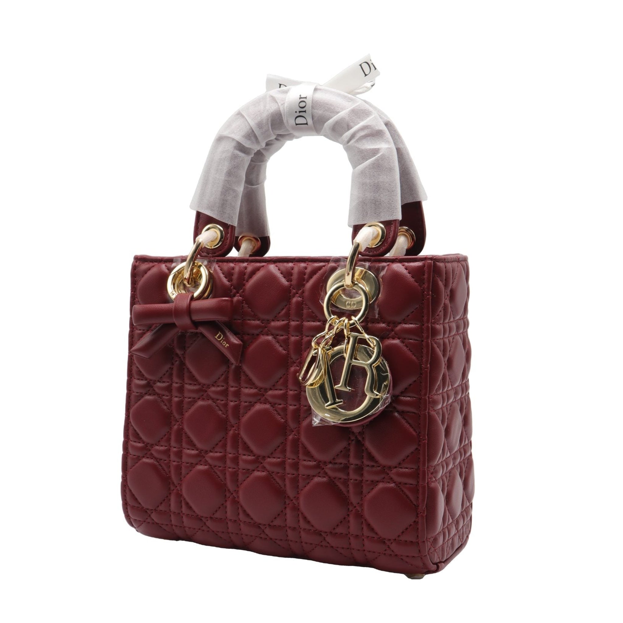 Lady Dior Bag | Deep Red Cannage Quilted Leather