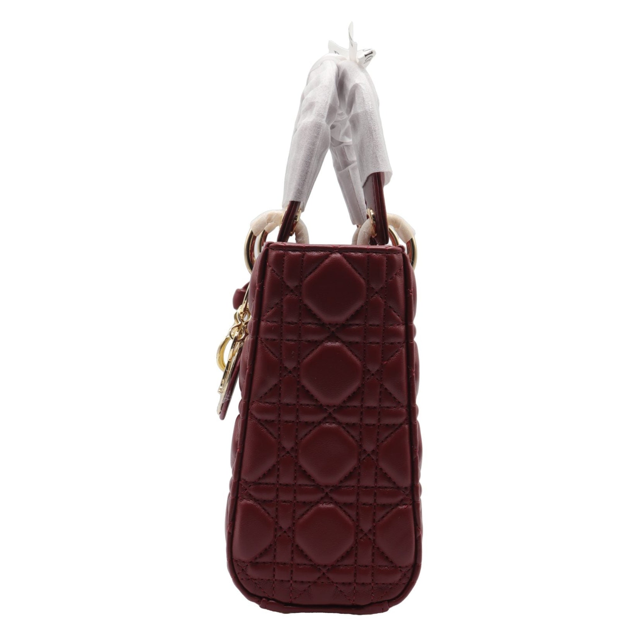 Lady Dior Bag | Deep Red Cannage Quilted Leather