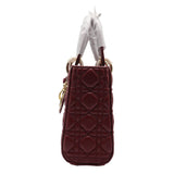 Lady Dior Bag | Deep Red Cannage Quilted Leather