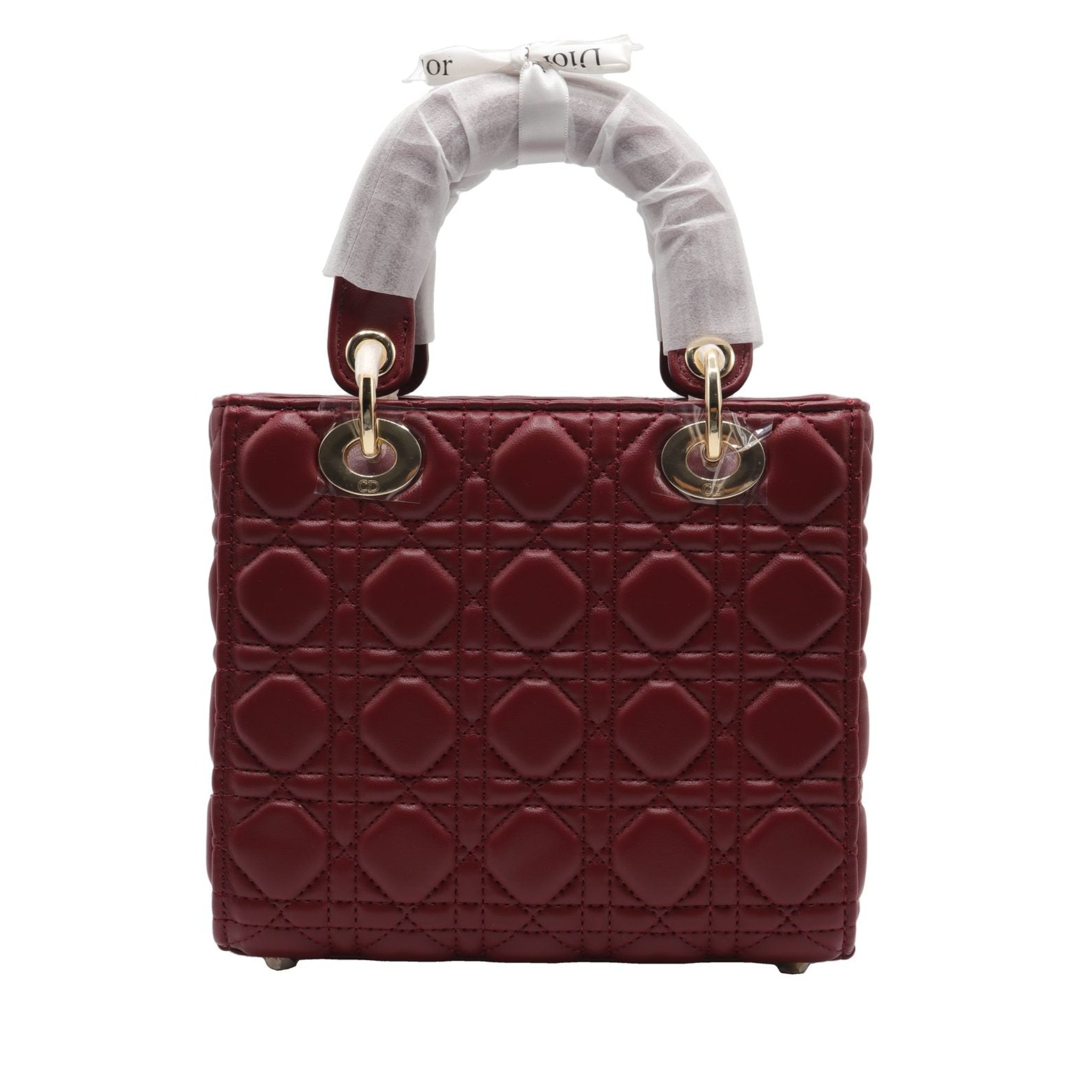 Lady Dior Bag | Deep Red Cannage Quilted Leather