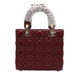Lady Dior Bag | Deep Red Cannage Quilted Leather