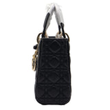 Lady Dior Bag | Black Cannage Quilted Lambskin Leather