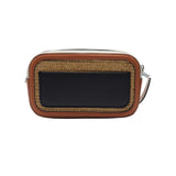 Tory Burch Straw Camera Bag | Double T Logo & Braided Strap