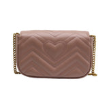 Gucci GG Marmont Super Mini Bag | Dusty Pink Matelassé Leather