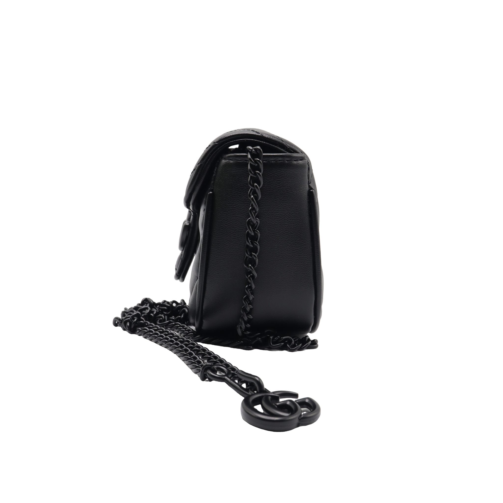 Gucci GG Marmont Super Mini Bag | All-Black Matelassé Leather
