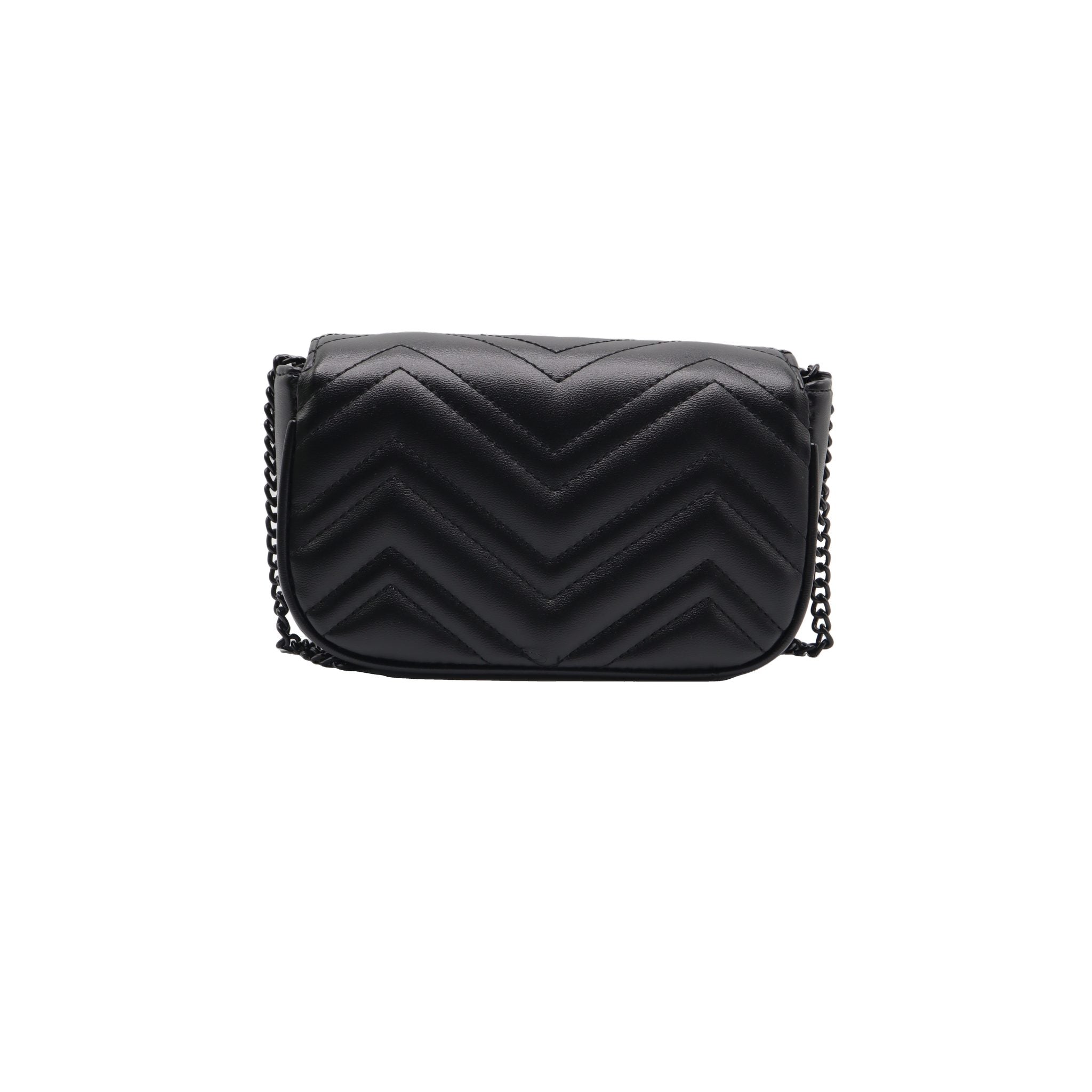 Gucci GG Marmont Super Mini Bag | All-Black Matelassé Leather