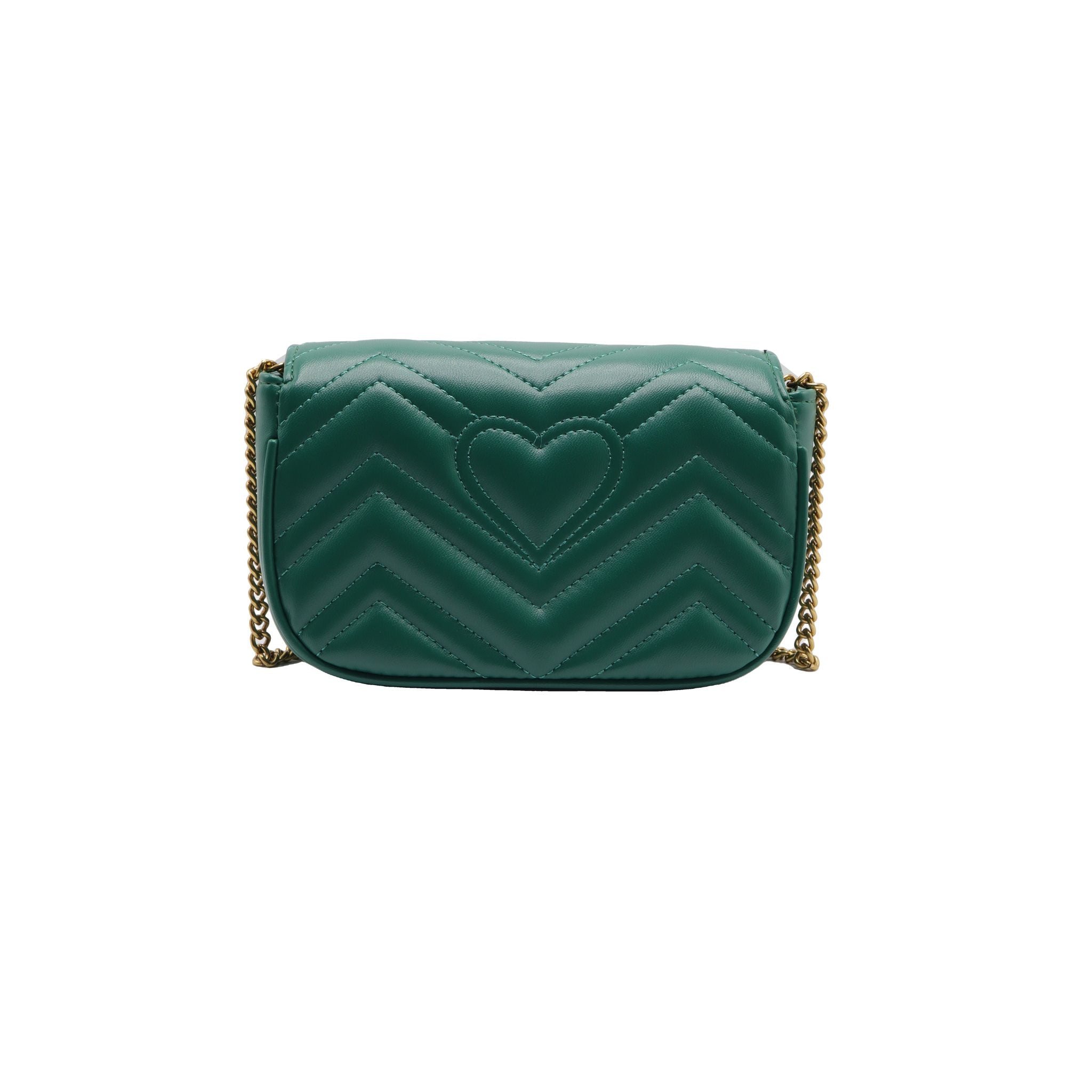 Gucci GG Marmont Super Mini Bag | Emerald Green Leather