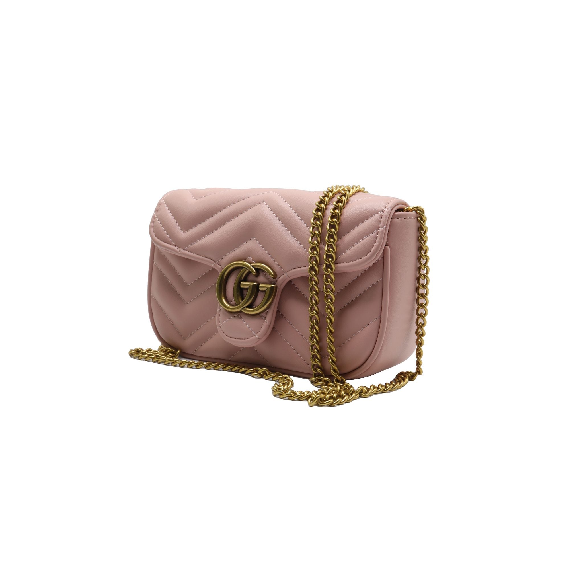 Gucci GG Marmont Super Mini Bag | Light Pink Matelassé Leather