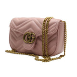 Gucci GG Marmont Super Mini Bag | Light Pink Matelassé Leather