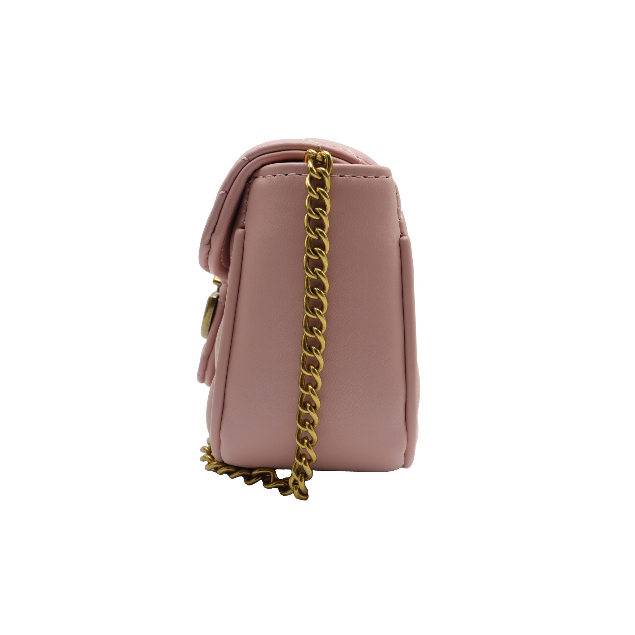 Gucci GG Marmont Super Mini Bag | Light Pink Matelassé Leather