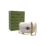 Gucci GG Marmont Super Mini Bag | White Matelassé Leather