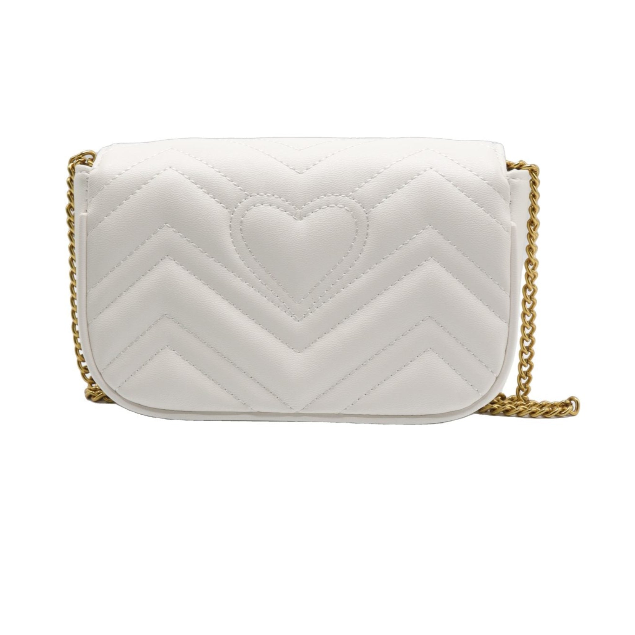 Gucci GG Marmont Super Mini Bag | White Matelassé Leather