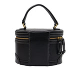 Zara Black Vanity Case Bag | Contrast Stitch Crossbody