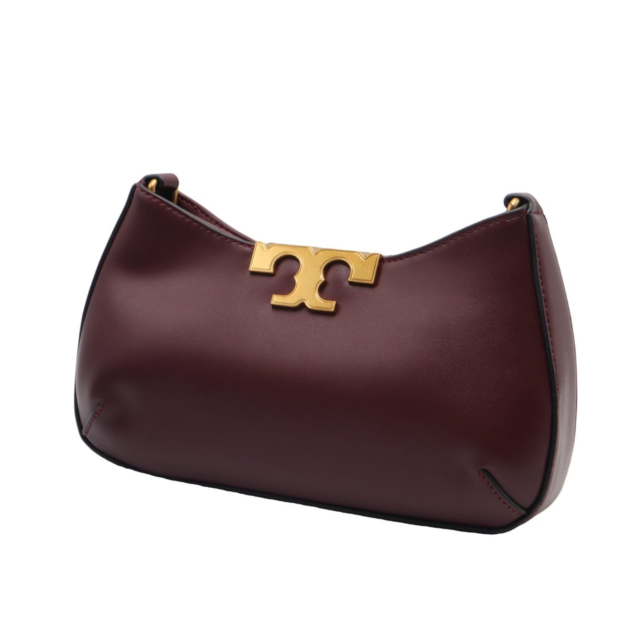 Tory Burch Eleanor Hobo Bag | Wine Red Leather Shoulder Bag