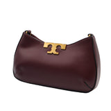 Tory Burch Eleanor Hobo Bag | Wine Red Leather Shoulder Bag