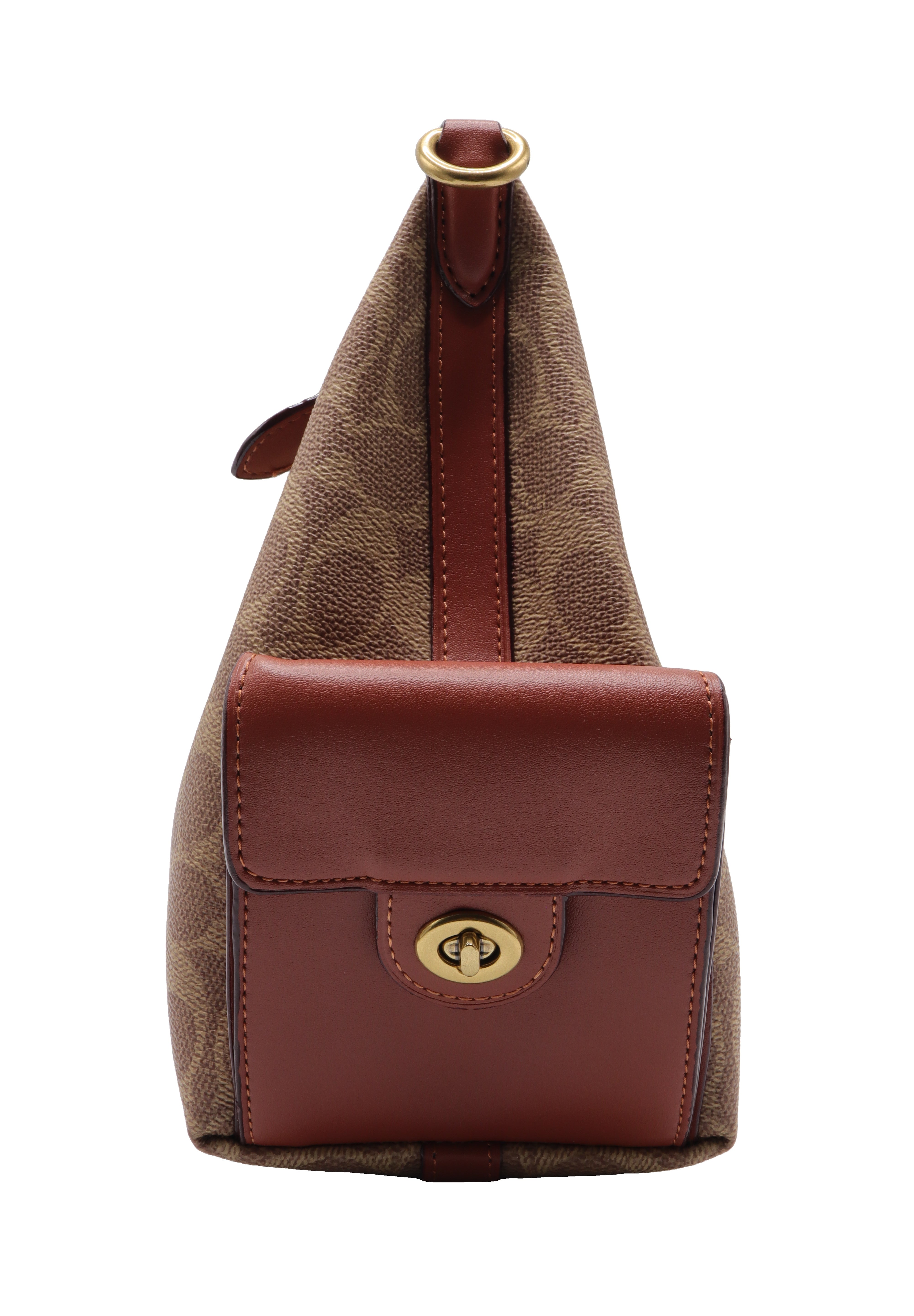 Coach Signature Canvas Cargo Hobo Bag | Khaki & Saddle