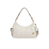 Coach Quilted Leather Cargo Shoulder Bag | Chalk White