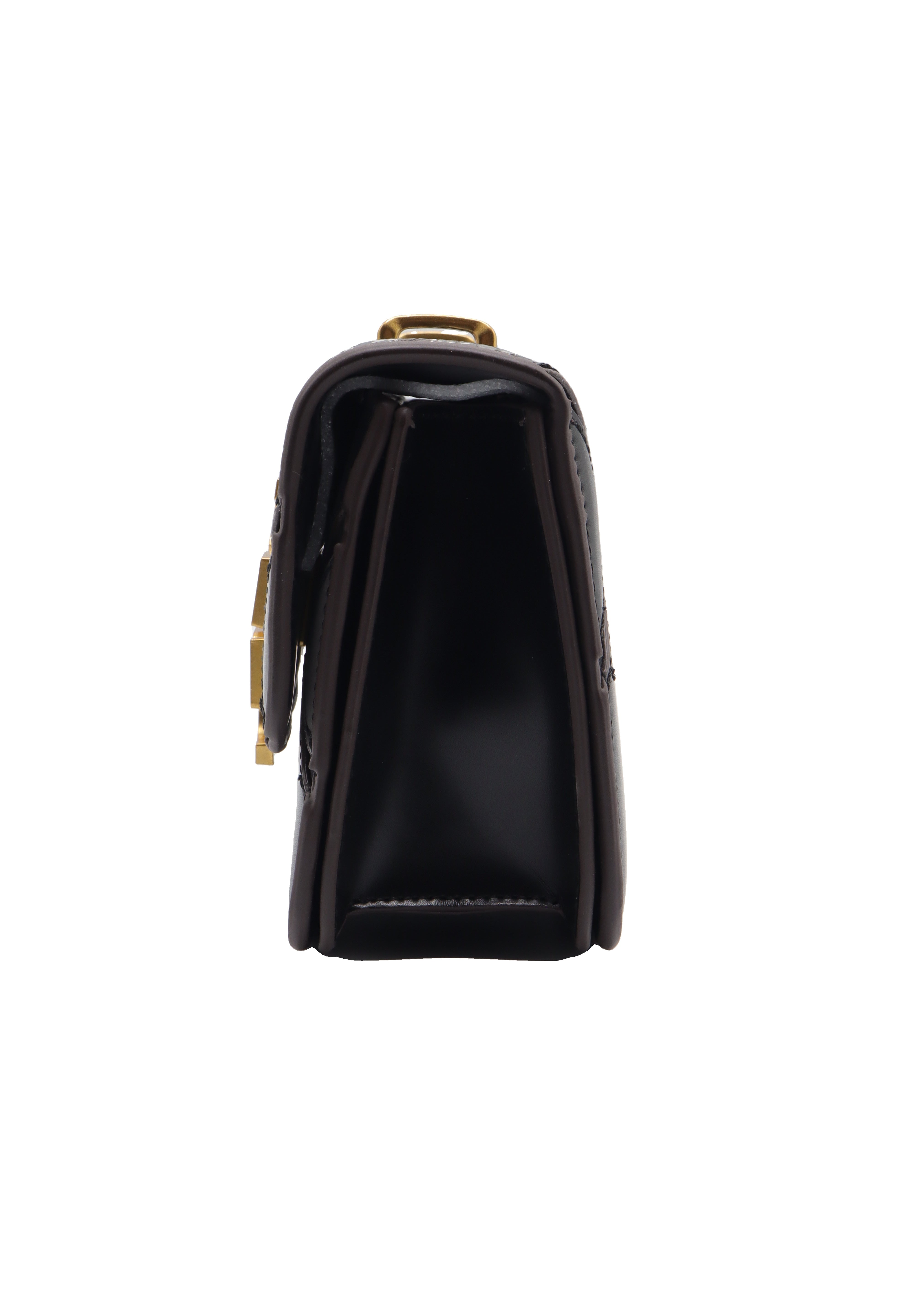 Tory Burch Eleanor Snake Patchwork Shoulder Bag | Black