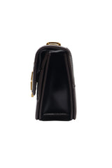 Tory Burch Eleanor Snake Patchwork Shoulder Bag | Black