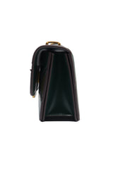 Tory Burch Eleanor Snake Patchwork Shoulder Bag | Forest Green