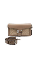 Coach Tabby Signature Jacquard Shoulder Bag | Taupe Neutral
