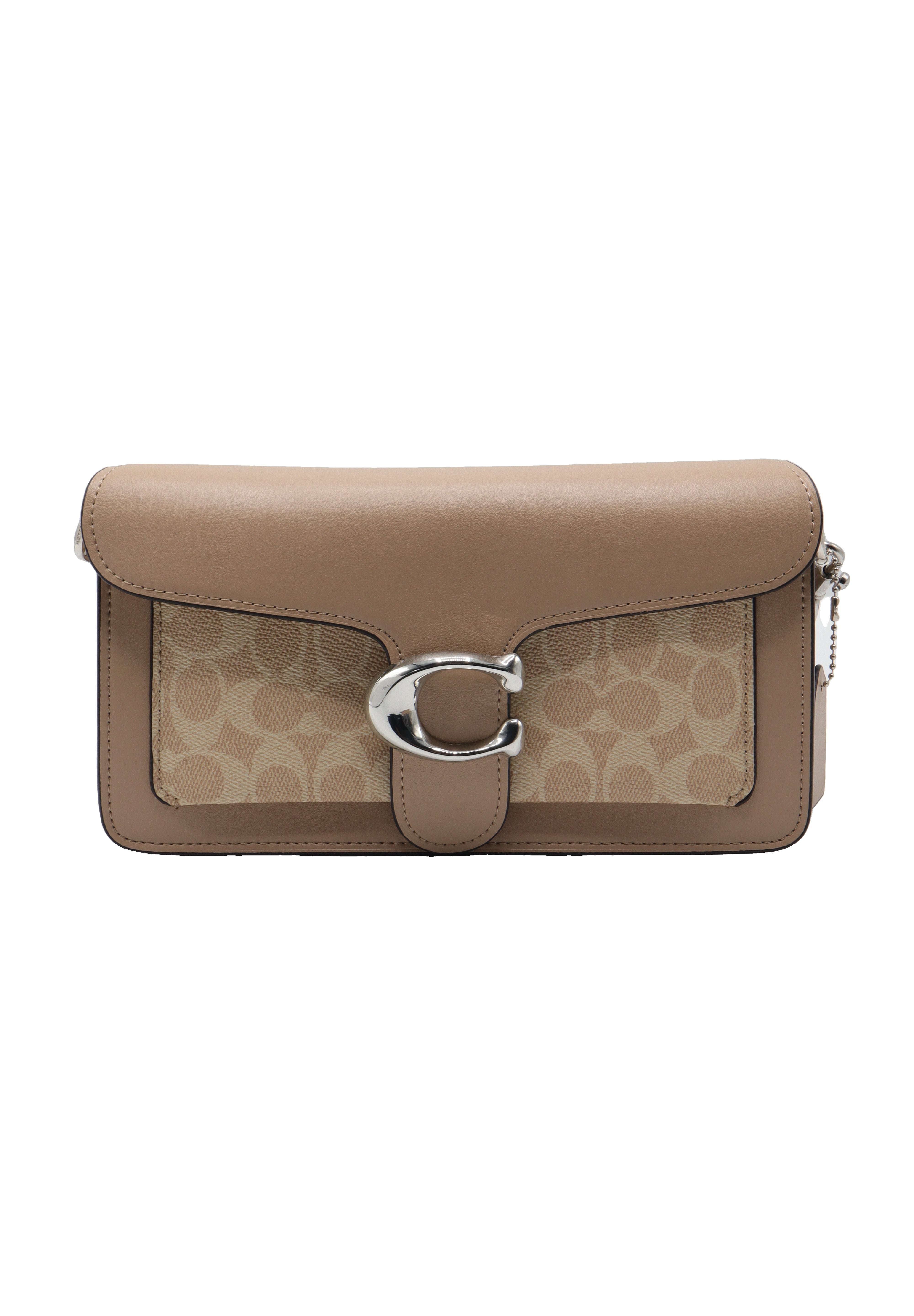 Coach Tabby Signature Jacquard Shoulder Bag | Taupe Neutral